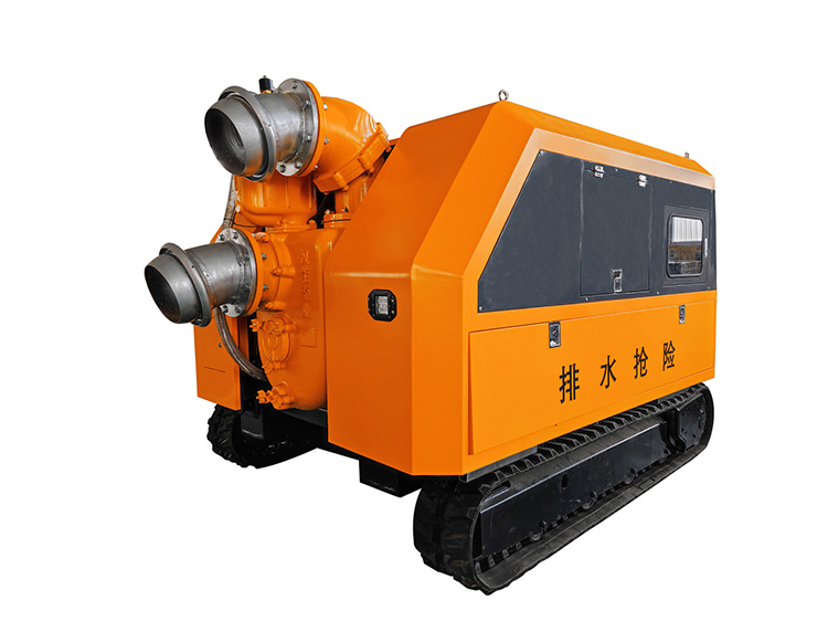 履带自吸式排水机器人